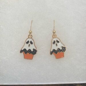 Ghost Cupcake Earrings